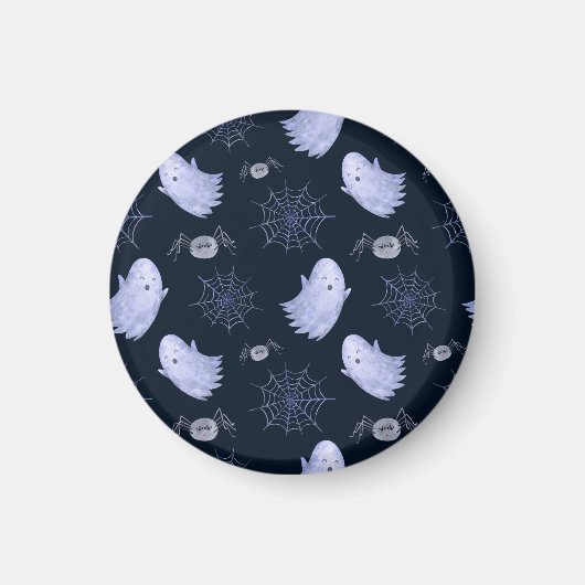 Das lustige Ghost Spider Halloween Muster. Magnet (Vorne)