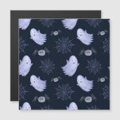 Das lustige Ghost Spider Halloween Muster. Magnetkarte (Vorne/Hinten)