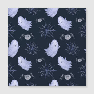 Das lustige Ghost Spider Halloween Muster. Magnetkarte