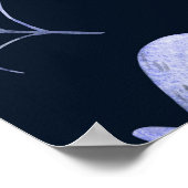 Das lustige Ghost Spider Halloween Muster. Poster (Ecke)