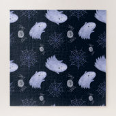 Das lustige Ghost Spider Halloween Muster. Puzzle (Horizontal)