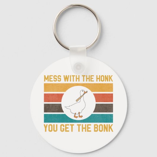 Das lustige Goose-Schlamassel mit dem Honk bekommt Schlüsselanhänger (Vorderseite)