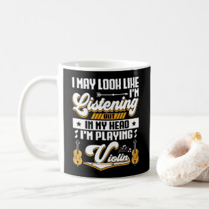 Das lustige Hören in meinem Kopf spiele ich meine  Kaffeetasse
