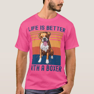 Das lustige Leben ist besser mit einem Boxer für H T-Shirt
