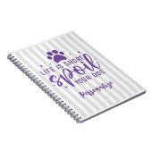 Das lustige Leben ist Kurz verwundet Ihr Hund Zita Notizblock (Rechte Seite)