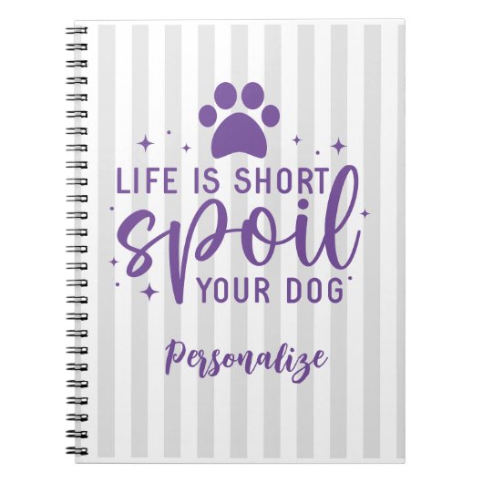 Das lustige Leben ist Kurz verwundet Ihr Hund Zita Notizblock (Vorderseite)