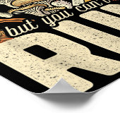 Das lustige Mushroom-Design lässt sich verbergen,  Poster (Ecke)