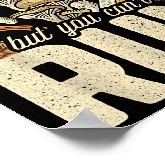 Das lustige Mushroom-Design lässt sich verbergen,  Poster (Ecke)