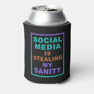 Das lustige "Social Media"-Monogramm kann cooler w Dosenkühler