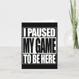 Das lustige Videospiel, das ich anhielt, um hier z Karte