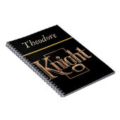 Das luxuriöse Emblem des Noble Knight Notizblock (Rechte Seite)