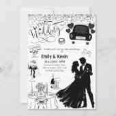 Das luxuriöse Hochzeitsgeschenk - elegantes Party Einladung (Vorderseite)