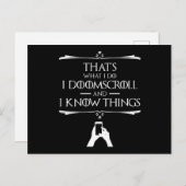 Das mache ich - ich mache einen Teufelskreis und i Postkarte (Vorne/Hinten)