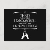 Das mache ich - ich mache einen Teufelskreis und i Postkarte (Vorderseite)