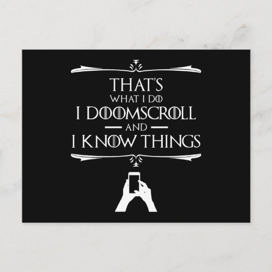 Das mache ich - ich mache einen Teufelskreis und i Postkarte (Vorderseite)