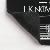 Das mache ich - ich studiere und ich kenne Dinge Mousepad (Ecke)