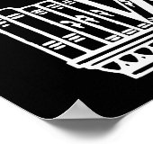 Das mache ich - ich studiere und ich kenne Dinge Poster (Ecke)