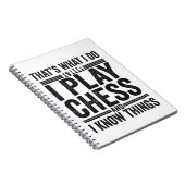 Das mache ich, wenn ich Schach-Funy-Schachfreunde  Notizblock (Rechte Seite)