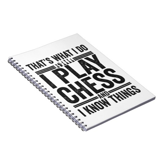 Das mache ich, wenn ich Schach-Funy-Schachfreunde Notizblock (Rechte Seite)