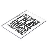 Das mache ich, wenn ich Schach-Funy-Schachfreunde  Notizblock (Linke Seite)