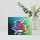 Das macht es einfach postkarte (Stehend Vorderseite)