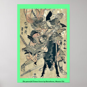 Das mächtige Tomoe Gozen von Katsukawa, Shuntei Uk Poster