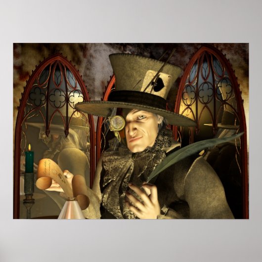 Das Mad Hatter drucken Poster (Vorne)