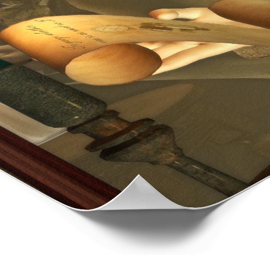 Das Mad Hatter drucken Poster (Ecke)