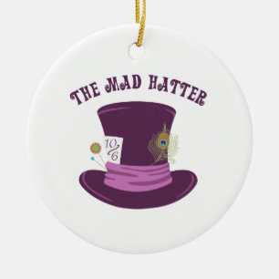Das Mad Hatter Keramik Ornament