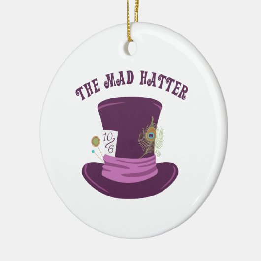Das Mad Hatter Keramik Ornament (Links)