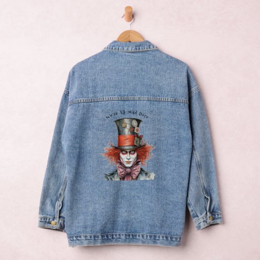 Das Mad Hatter Red Hair "Wir sind hier alle tot" Jeansjacke (Hangar)