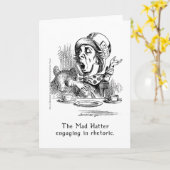 Das Mad Hatter Verlobt in der Rhetorik Karte (Gelbe Blume)