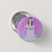 Das Mäda Primavesi-Gemälde von Gustav Klimt Button (Vorne & Hinten)