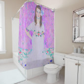 Das Mäda Primavesi-Gemälde von Gustav Klimt Duschvorhang (Beispiel)