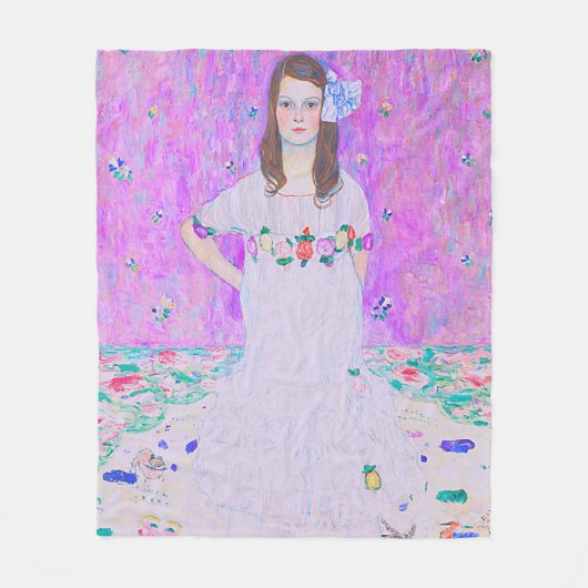 Das Mäda Primavesi-Gemälde von Gustav Klimt Fleecedecke (Vorderseite)