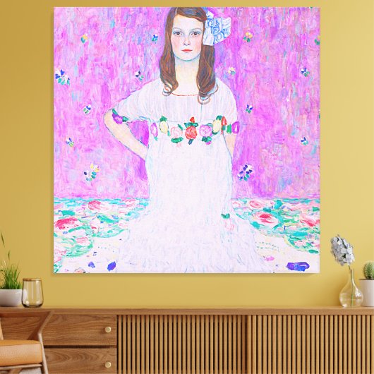 Das Mäda Primavesi-Gemälde von Gustav Klimt Leinwanddruck (Insitu (Wohnzimmer))