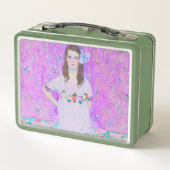 Das Mäda Primavesi-Gemälde von Gustav Klimt Metall Brotdose (Rückseite)