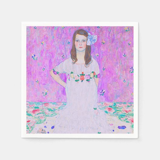 Das Mäda Primavesi-Gemälde von Gustav Klimt Serviette (Vorderseite)