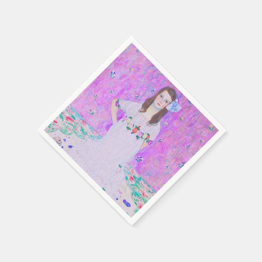 Das Mäda Primavesi-Gemälde von Gustav Klimt Serviette (Ecke)