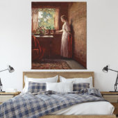 Das Mädchen am Fenster Leinwanddruck (Insitu (Schlafzimmer))
