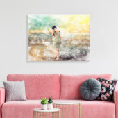 Das Mädchen am Strand Leinwanddruck (Insitu (Wohnzimmer))