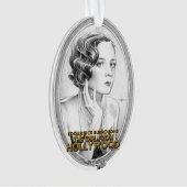 Das Mädchen aus Hollywood Weihnachtsbaum-Ornament Ornament (Vorderseite)