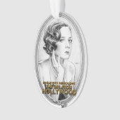 Das Mädchen aus Hollywood Weihnachtsbaum-Ornament Ornament (Vorderseite)