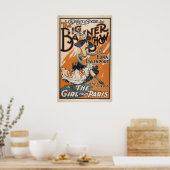 Das Mädchen aus Paris Vintag Poster (Küche)