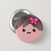 Das Mädchen | Baby Girl Gender Reveal Button (Vorne & Hinten)