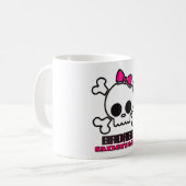 Das Mädchen Badass Seemanns Kaffeetasse (Vorderseite Links)