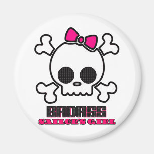 Das Mädchen Badass Seemanns Magnet