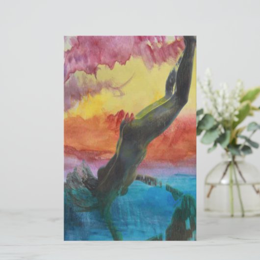 Das Mädchen Briefpapier (Stehend Vorderseite)