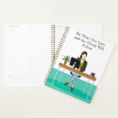 Das Mädchen | Chic White & Aquamarin Planer (Anzeige)