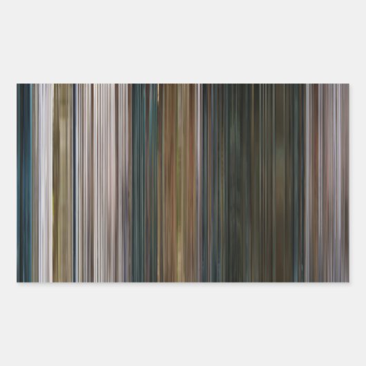 Das Mädchen, das Barcode wartete Rechteckiger Aufkleber (Vorderseite)